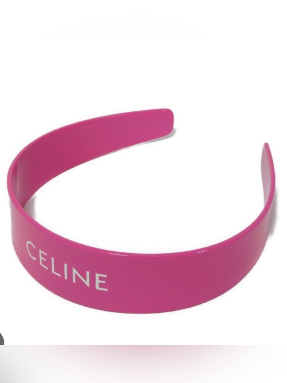 Celine Fuchsia Pink Logo Headband